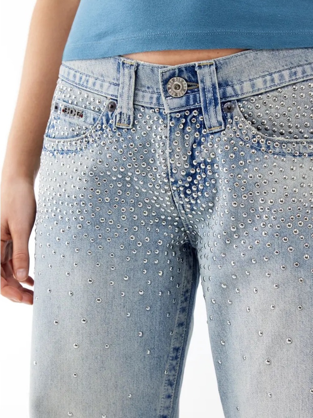 BDG Studded Boyfriend Jeans NWT (missing button)